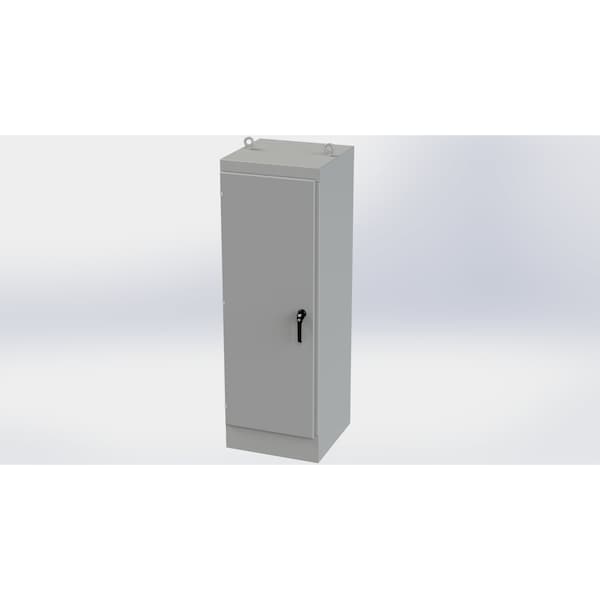 3 Point Latch with Padlock/Keylock Handle Electrical Enclosures, 72 in H, 24 in D, 24 in W